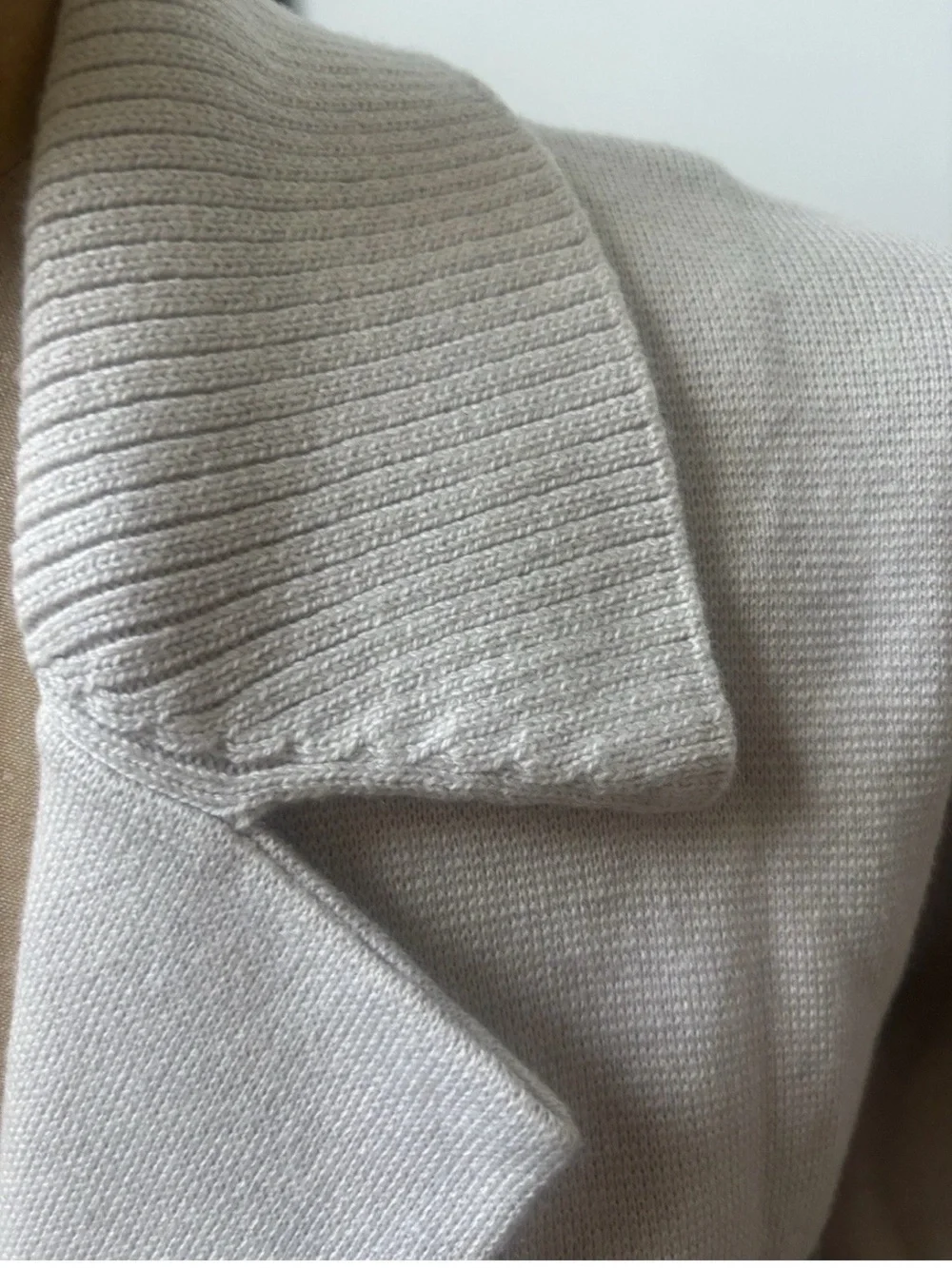 J.Crew Cotton-Wool Blend Knit Sweater Coat Cardigan Size XS Dove Gray